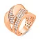Кольцо из красного золота с фианитами (арт. 156521) – изображение 1