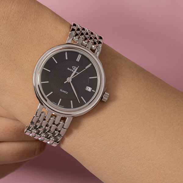 Массивные серебряные часы без камней (арт. 7526/341ч) – изображение 3