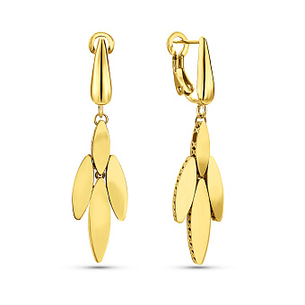 Фото Длинные золотые серьги Francelli (арт. 1091656ж)