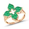 Каблучка з червоного золота з емаллю (арт. 156531/15ез) – зображення 1