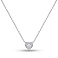 Серебряное колье Сердце с одним фианитом (арт. 7507/2205) – изображение 1