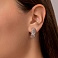 Золотые серьги с фианитами (арт. 1092065б) – изображение 2
