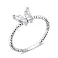 Серебряное кольцо Бабочка с фианитами (арт. 7501/6196) – изображение 1