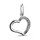 Серебряный кулон Сердце с фианитами (арт. 7503/2-0365.0.2) – изображение 1