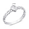 Серебряное кольцо с фианитом (арт. 7501/6488) – изображение 2