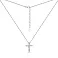 Серебряное колье Крестик с фианитами (арт. 7507/1477/1) – изображение 2