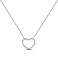 Серебряное колье Сердце с фианитами (арт. 7507/Кл2Ф/3045Ш-48) – изображение 1