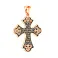 Золотий натільний хрестик з червоного золота з  розп'яттям (арт. 501674) – зображення 2