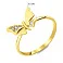 Кольцо Бабочка из желтого золота (арт. 153740ж) – изображение 2