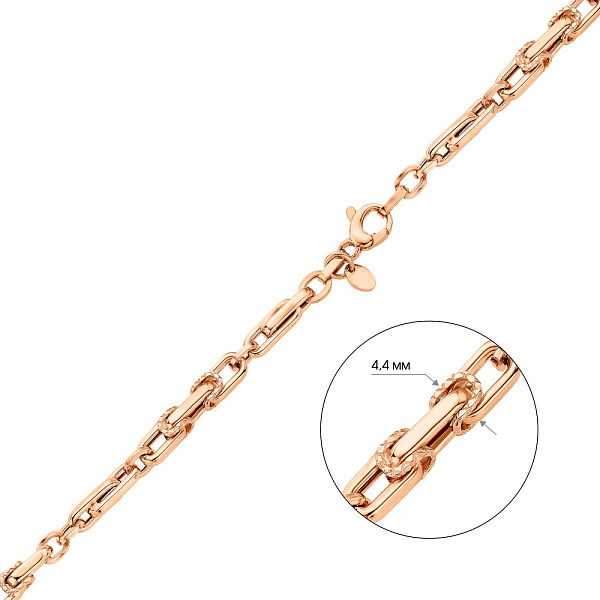 Цепочка из красного золота плетения Фантазийное (арт. 352471) – изображение 4