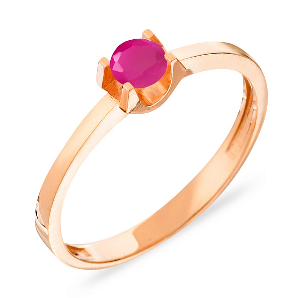 Золота каблучка з фіанітом (арт. 140574ру) – зображення 1