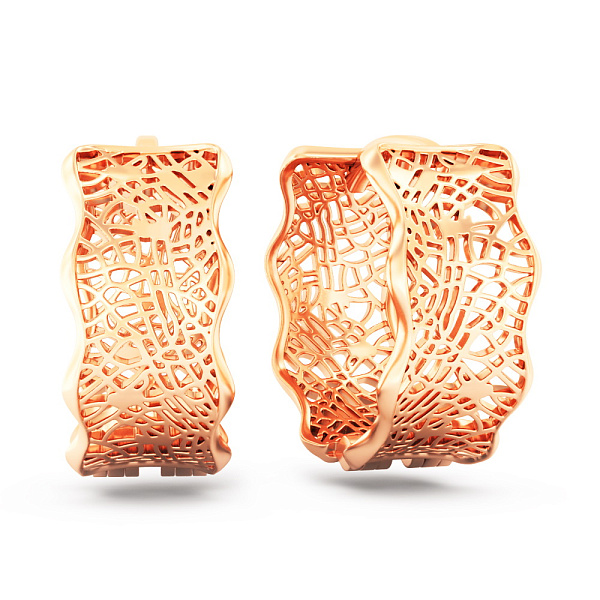 Серьги из красного золота (арт. 111296) – изображение 1