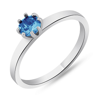 Кольцо из серебра с топазом (арт. 7501/531Птгкп)