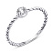 Серебряное кольцо с фианитом (арт. 7501/6889) – изображение 1
