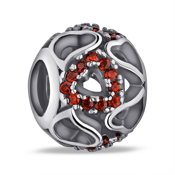 Серебряный шарм с альпинитами (арт. 7903/П5ФГ/724) – изображение 1