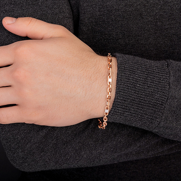 Золотий браслет з родіюванням (арт. 326479р) – зображення 2