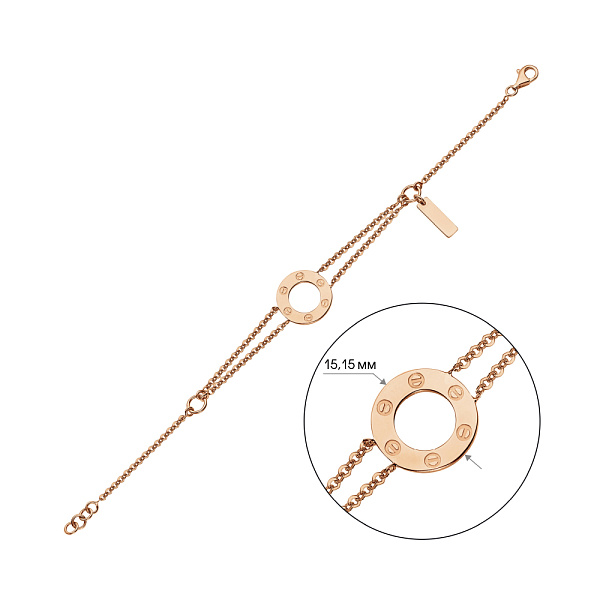 Браслет из красного золота (арт. 324443П1) – изображение 2