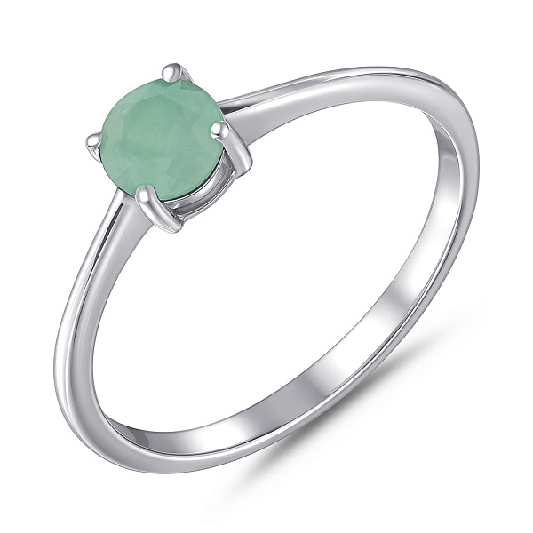 Серебряное кольцо з изумруд (арт. 7501/2179962Изм) – изображение 1