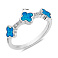 Серебряное кольцо с опалом (арт. 7501/8132Пос) – изображение 2