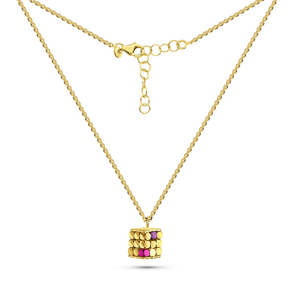 Золотое колье Francelli (арт. 352876жфмлн) – изображение 2