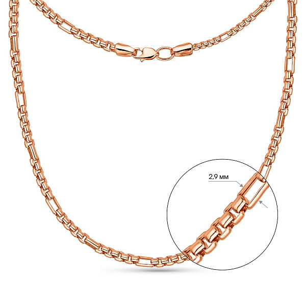 Колье из красного золота "Звенья" (арт. 352305) – изображение 2