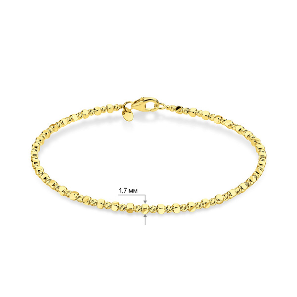 Золотой браслет Francelli без камней (арт. 326789ж) – изображение 5