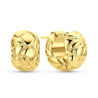 Фото Золотые сережки-кольца Francelli (арт. 109761/15ж)