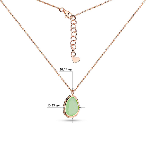 Золоте кольє з кварцом (арт. 351937Пкзм) – зображення 4