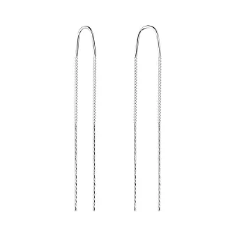 Сережки-протяжки з білого золота (арт. 110657/1б)