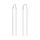 Серьги-протяжки из белого золота (арт. 110657/1б) – изображение 1