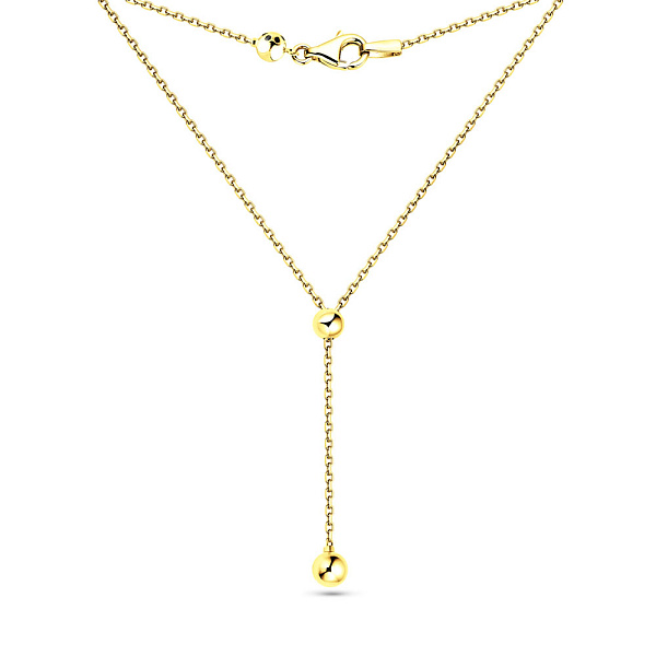 Кольє Fly з жовтого золота з кульками (арт. 352373/1ж) – зображення 2