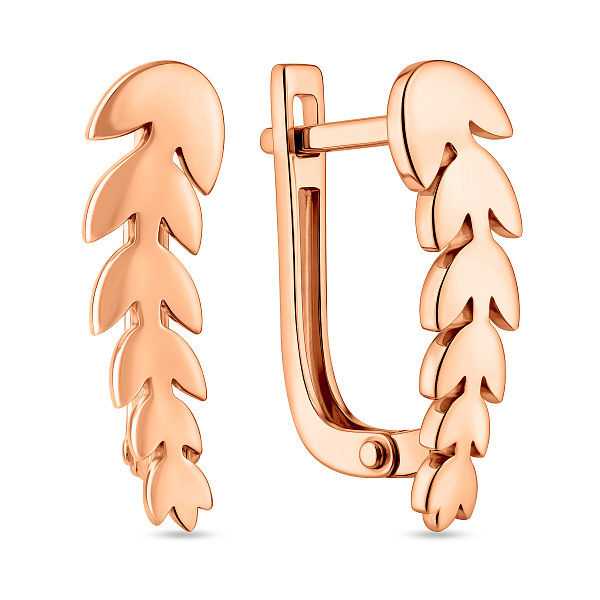 Серьги Колосок из красного золота (арт. 111281) – изображение 1