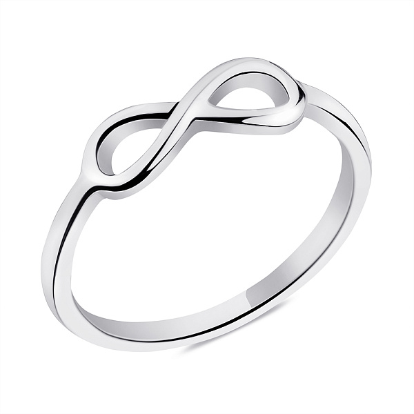 Серебряное кольцо Бесконечность без камней (арт. 7501/4062) – изображение 1