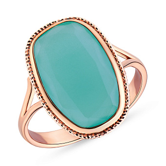 Золота каблучка з кварцом (арт. 154968Пкгм)