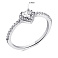 Серебряное кольцо Сердце с фианитами (арт. 7501/6702) – изображение 2