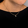 Золотая подвеска с бриллиантом (арт. П011733) – изображение 2