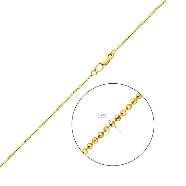 Золотая цепочка плетения Гольф (арт. 300702ж) – изображение 2