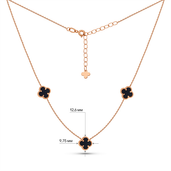 Золоте кольє Конюшина (арт. 361494/8о) – зображення 3