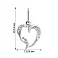 Подвес из белого золота "Сердце" (арт. 440460б) – изображение 2