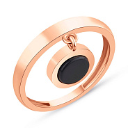 Золотое кольцо с ониксом (арт. 155690о)