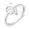 Серебряное кольцо "Капелька" с фианитами (арт. 7501/6040) – изображение 2