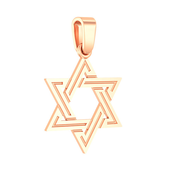 Золота підвіска «Зірка Давида» (арт. 440243) – зображення 1