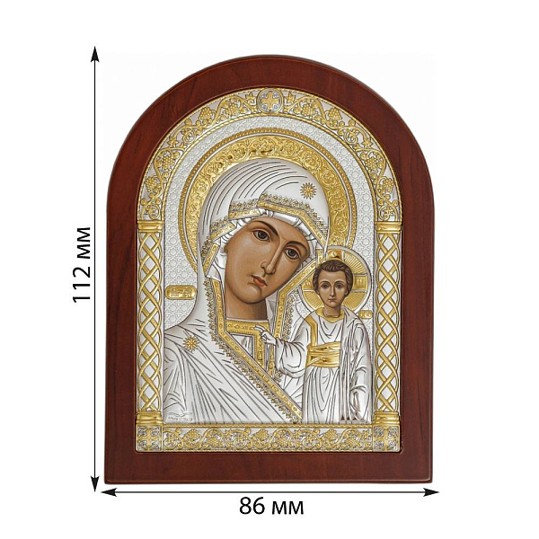 Икона Матерь Божья Казанская (112х86 мм) (арт. A-2/002G/К) – изображение 2