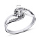 Серебряное кольцо с фианитами (арт. 7501/11023р) – изображение 2