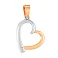Золотая подвеска Сердце с фианитом (арт. 440497) – изображение 1