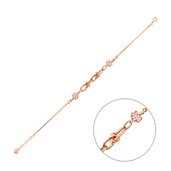 Фото Браслет из золота с фианитами (арт. 326087)