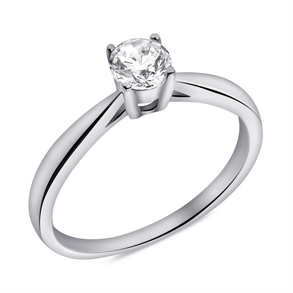 Серебряное кольцо с фианитом (арт. 7501/3986) – изображение 1