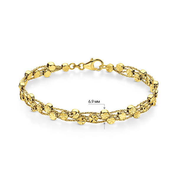 Золотой браслет Francelli (арт. 3261157ж) – изображение 3