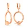 Серьги "Гвоздь" из красного золота с подвесками (арт. 108682) – изображение 1