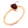 Золота каблучка з гранатом (арт. 141230Пк) – зображення 5